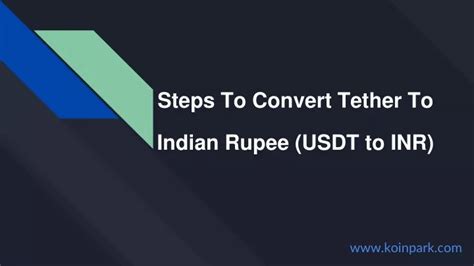 Convert INR to USDT — Indian Rupee to Tether Converter.